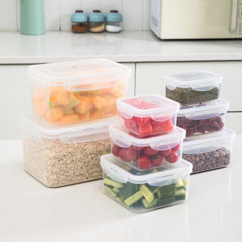 Bundle Set 8pcs Containers with Lids, Leak Proof Snap Lock, BPA Free